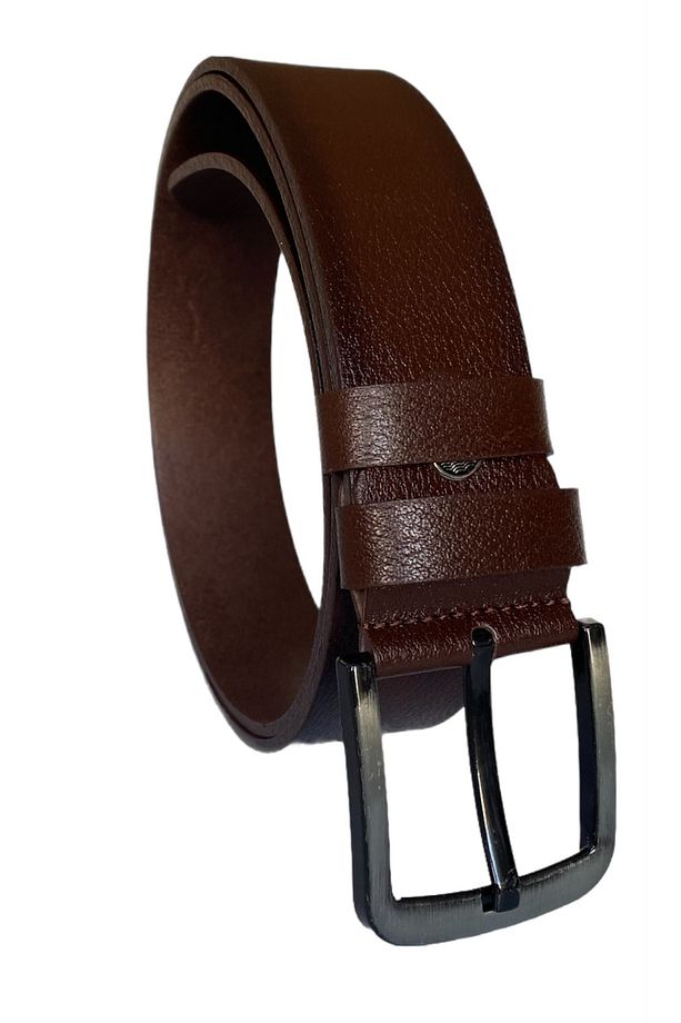 %100 Hakiki Tek Parça Kaliteli Deri 4.5 Cm Koyu Kahverengi Kot, Spor Kemer=go-go-kot - 3