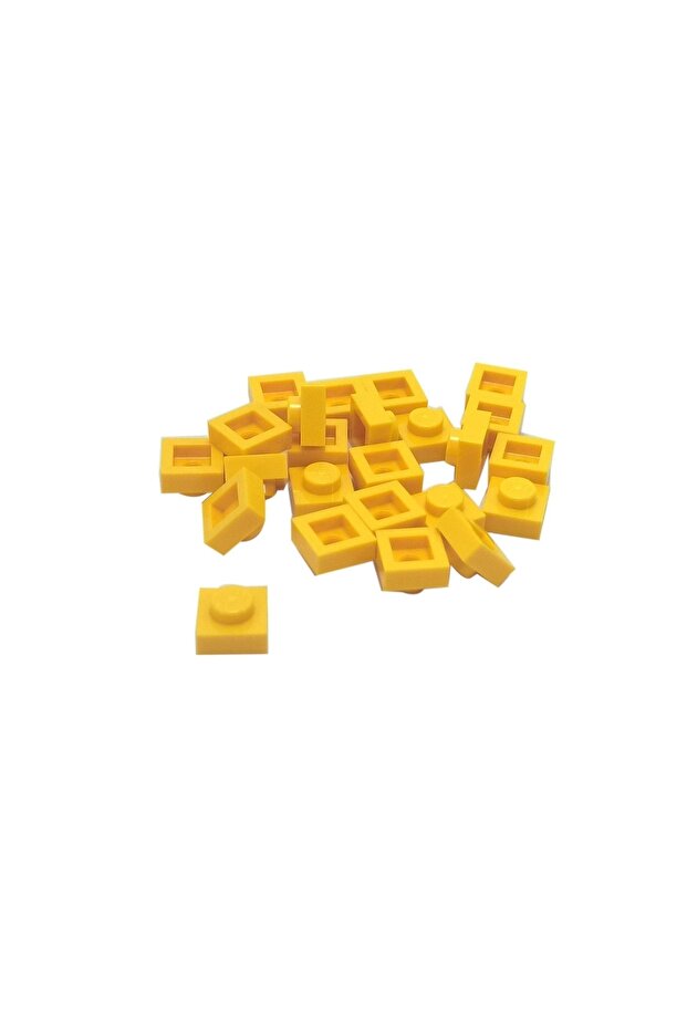 Original Moc Custom Accessory Creator Plate 1 X 1 Flat Brick Yellow 8 Pieces Will Be Sent