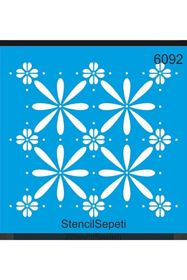 قالب استنسل بنمط البلاط مقاس 30 × 30 سم موديل St6092
