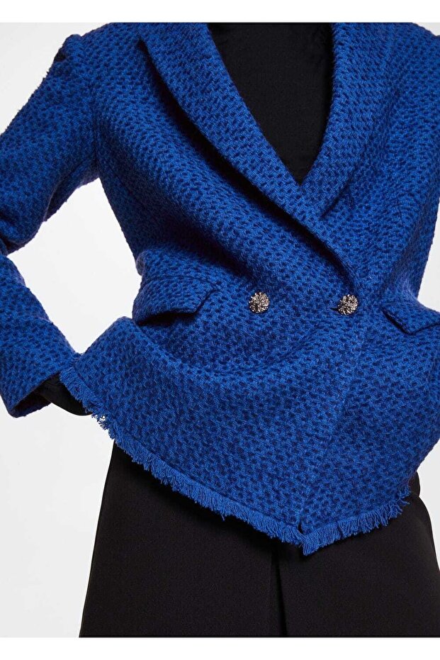 Mücevher Düğmeli Tüvit Ceket - 6