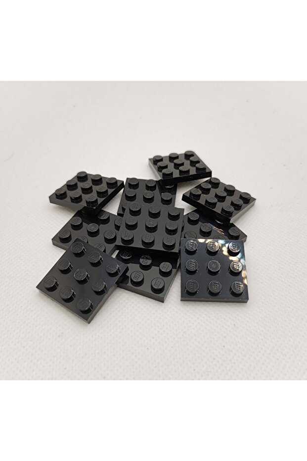 Original Moc Custom Accessory Creator Plate 3 X 3 Square Flat Brick Black 4 Pieces Will Be Sent