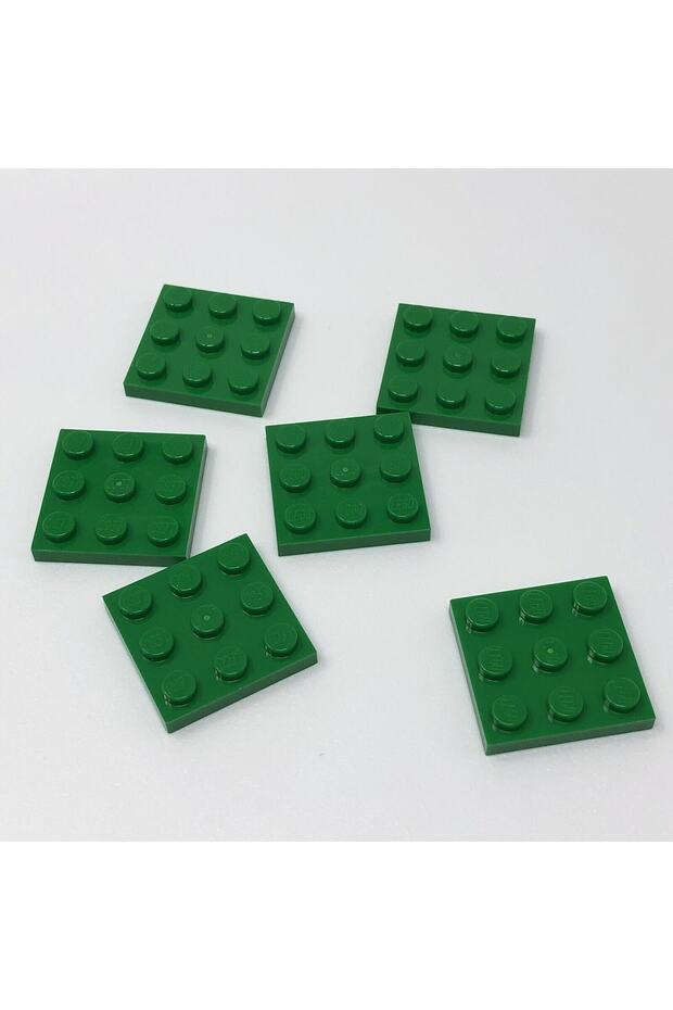 Original Moc Custom Accessory Creator Plate 3 X 3 Square Flat Brick Green 2 Pieces Will Be Sent