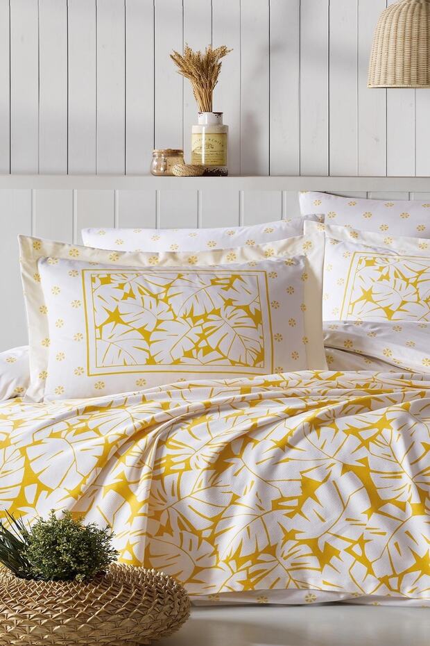 Summer Time Double Pique Set - Yellow
