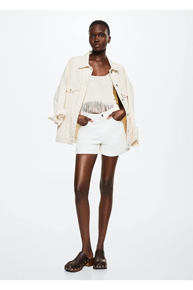 Mom-fit Denim Şort - 2