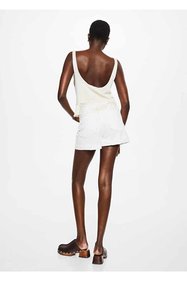 Mom-fit Denim Şort - 4