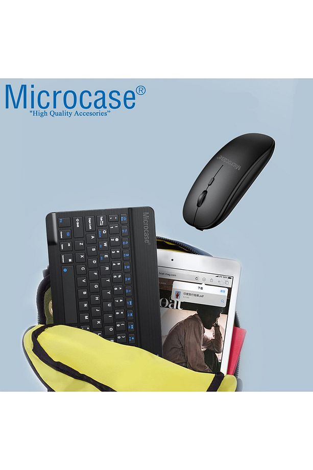 Tablet Ve Telefonlar Için Bluetooth Klavye Ve Mouse Set - Al3476 Siyah - 8