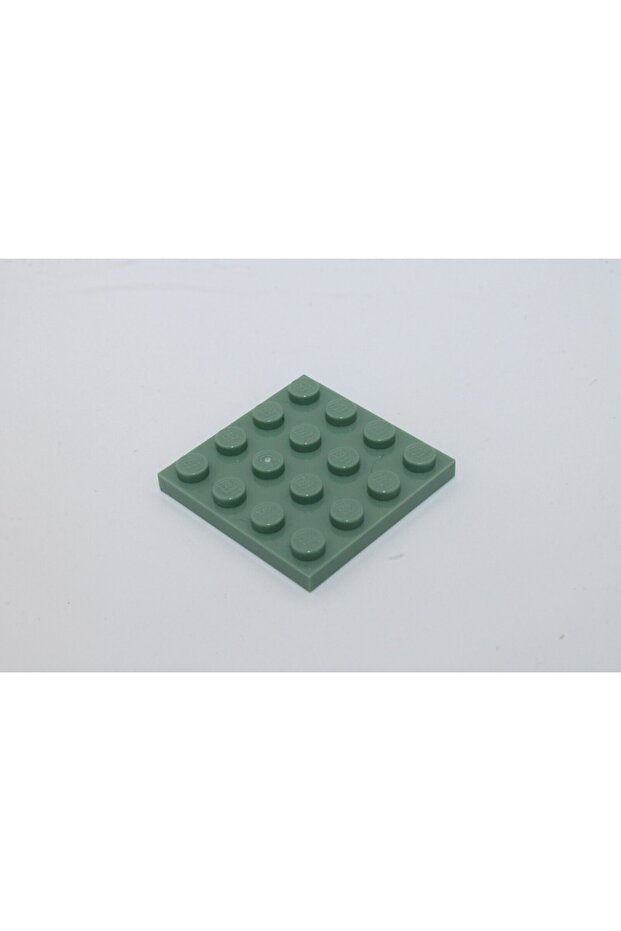 Original Moc Custom Accessory 4X4 Square Flat Brick Sand Green 2 Pieces