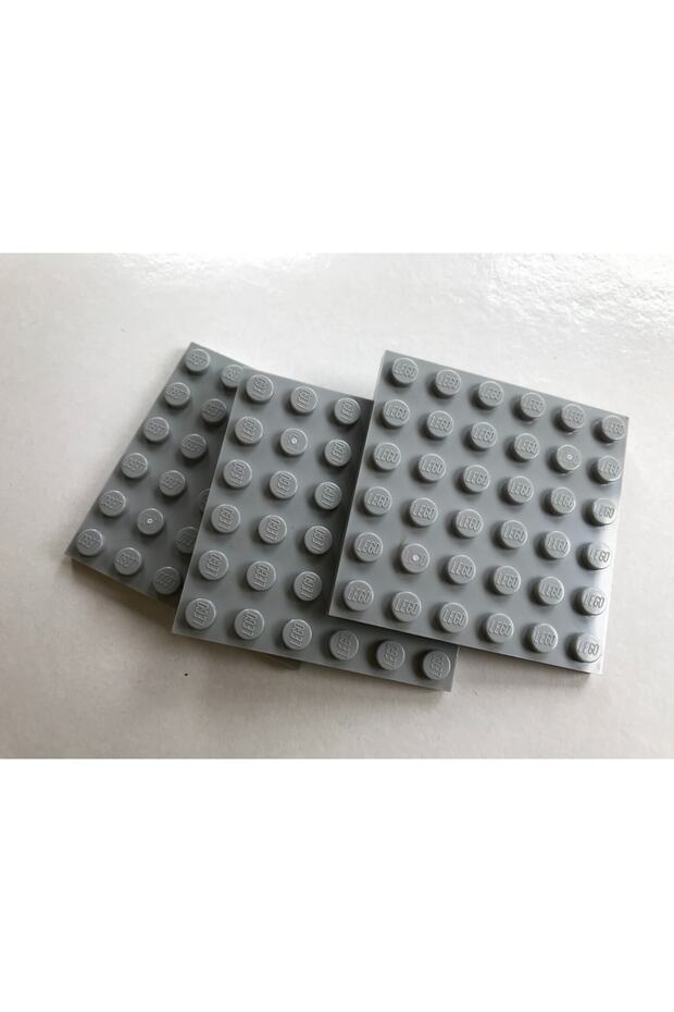 Original Moc Custom Accessory Creator Plate 6 X 6 Flat Brick Light Gray 2 Pieces to Send