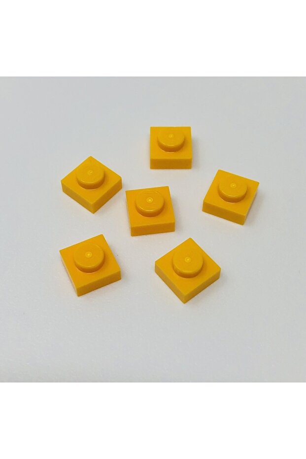 Original Moc Custom Accessory Creator Plate 1 X 1 Flat Brick Light Orange 6 Pieces Will Be Sent
