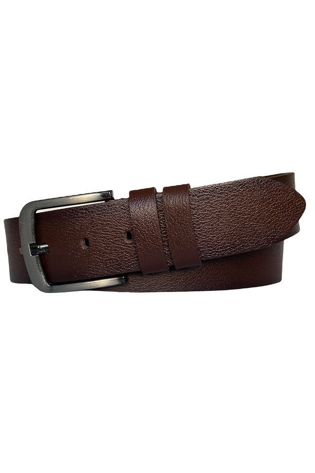 %100 Hakiki Tek Parça Kaliteli Deri 4.5 Cm Koyu Kahverengi Kot, Spor Kemer=go-go-kot - 1
