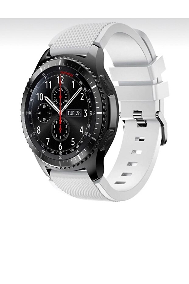 Samsung Gear S3 Frontier Sm-r760 Compatible Sport Band Silicone Serrated Strap