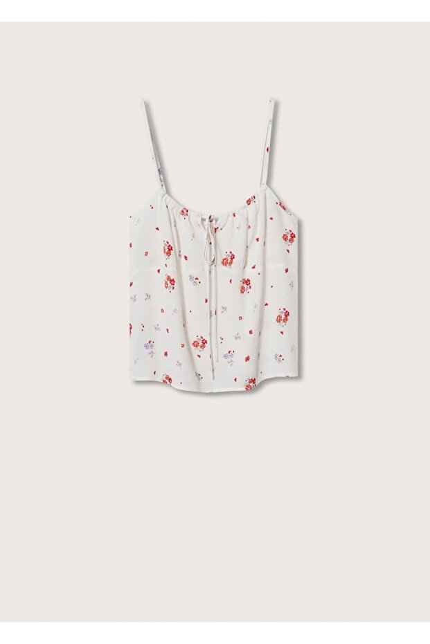 Çiçek Desenli Bluz - 3