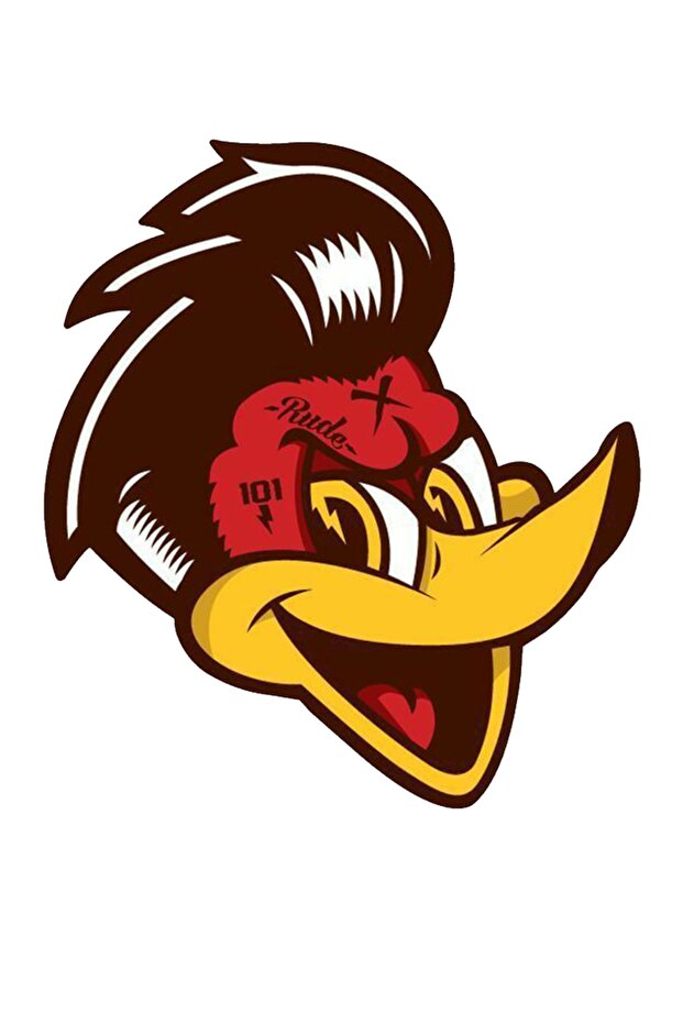 Woodpecker Woody Car, Motorcycle, Helmet, Laptop, Glass Sticker 13x12 Cm