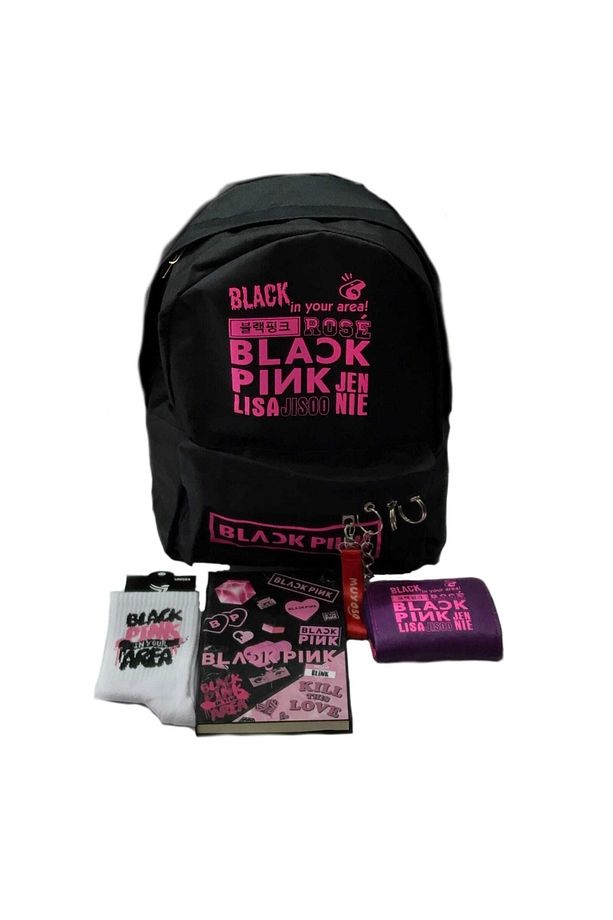Blackpink Defter Sırt Çantası Cüzdan Çorap - 1