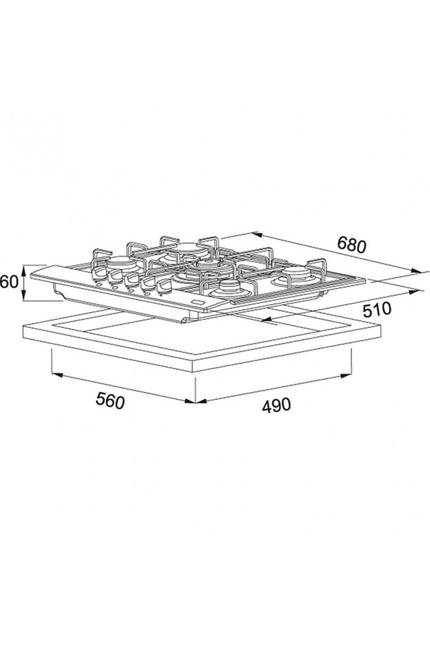 Smart Linear FHNL 705 4G TC XS E Inox Ocak - 2