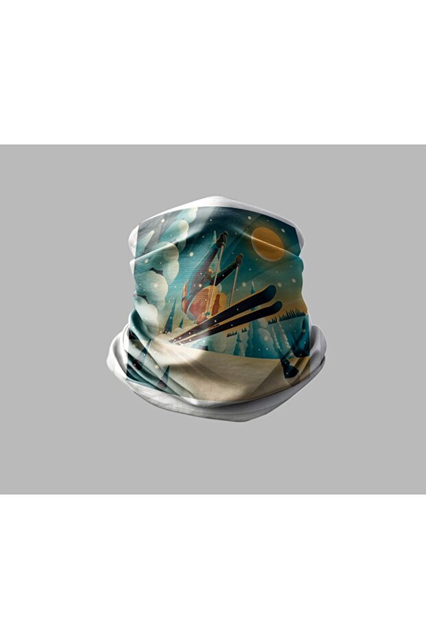 Ski & Mountain Designed Biker Multi-Purpose Outdoor Neck Collar Unisex Bandana