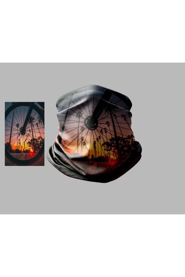Bicycle Designed Biker Multi-Purpose Outdoor Neck Collar Unisex Bandana