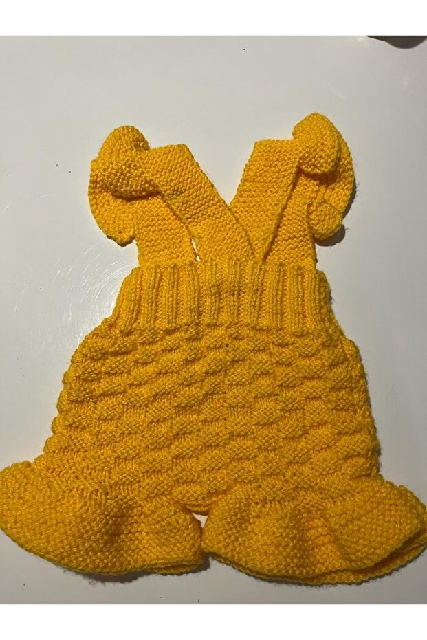 El Örgüsü Bebek Örme Tulum - 1