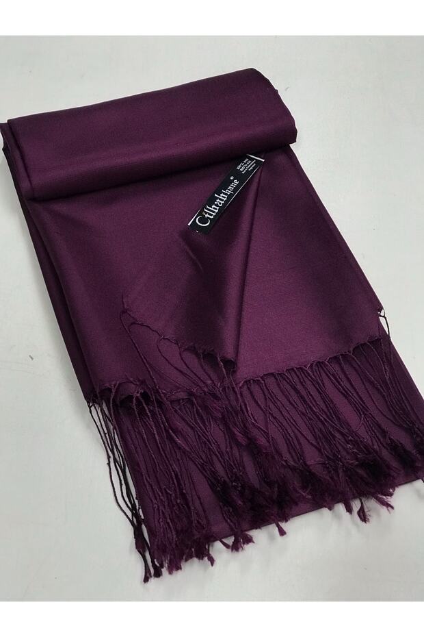 Ipek Şal % Yüz Ipek - Mürdüm - 2