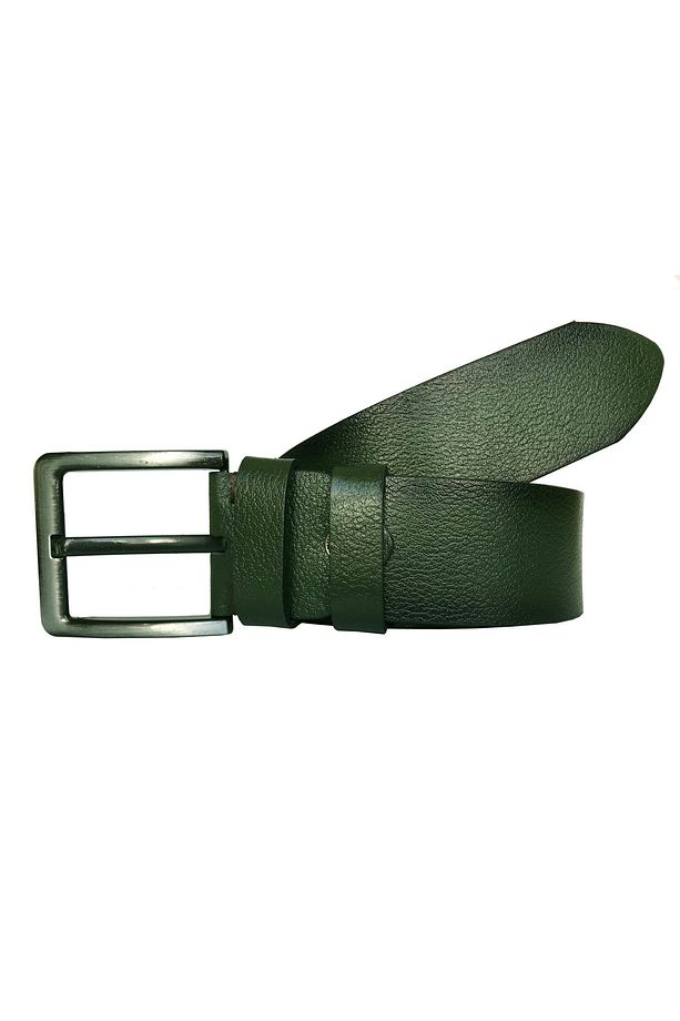 %100 Hakiki Kaliteli Deri, Yeşil 4.5 Cm Tek Parça Kot, Spor Kemer=go-dk-kot - 3