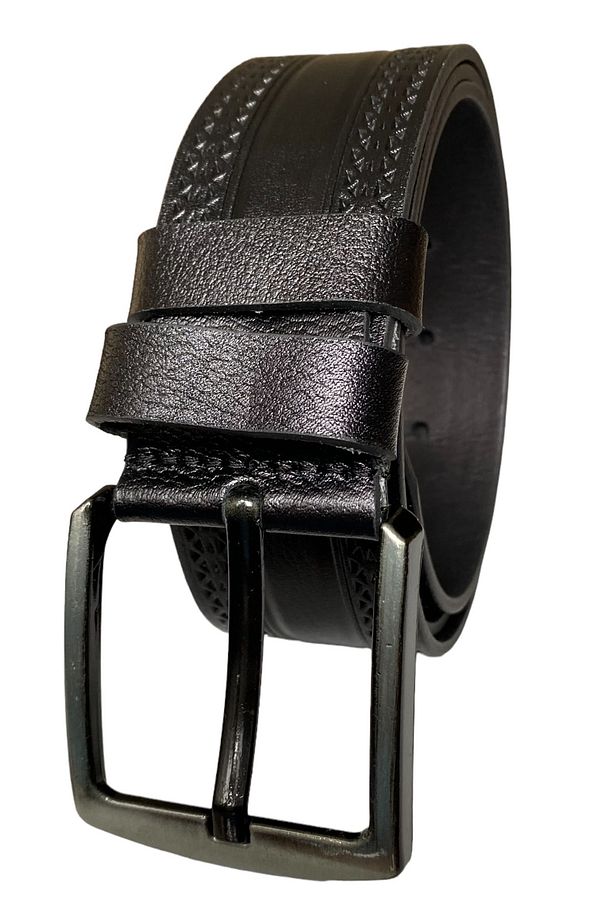 %100 Hakiki Kaliteli Deri, Siyah 4.5 Cm Tek Parça Kot, Spor Kemer=dk-149-150 - 6