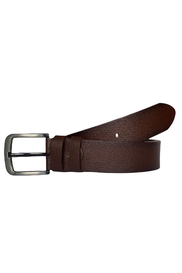 %100 Hakiki Tek Parça Kaliteli Deri 4.5 Cm Koyu Kahverengi Kot, Spor Kemer=go-go-kot - 2