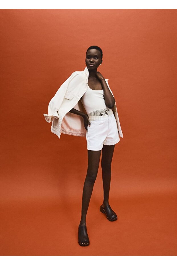 Mom-fit Denim Şort - 7