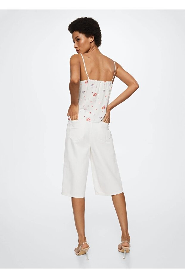 Çiçek Desenli Bluz - 4