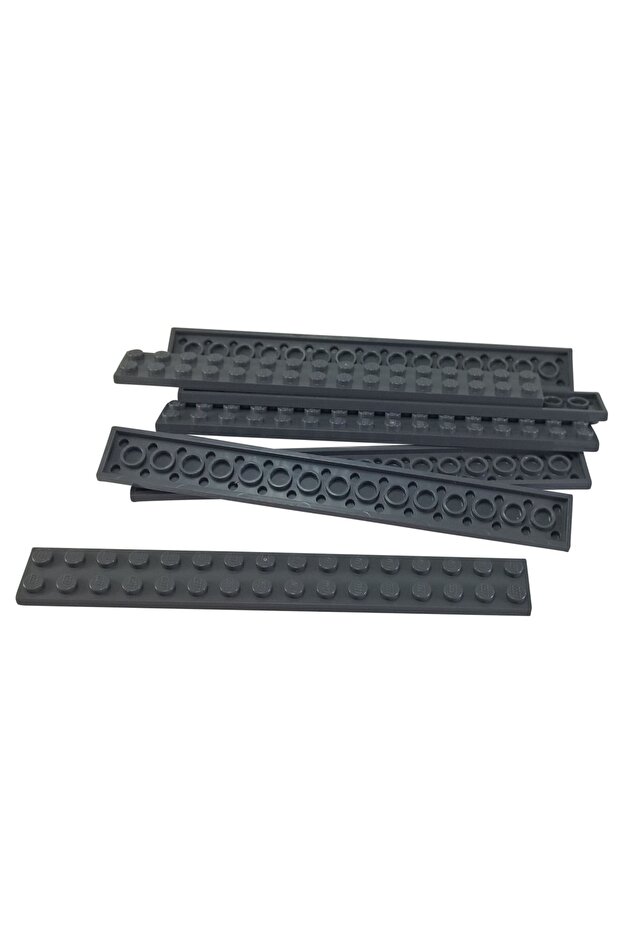 Original Moc Custom Accessory Creator Plate 2 X 16 Long Flat Bricks Dark Gray 2 Pieces Will Be Sent