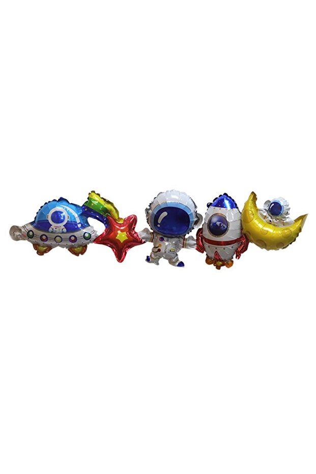 Space Themed Combined 5 Piece Foil Balloon 31.5*108 Cm