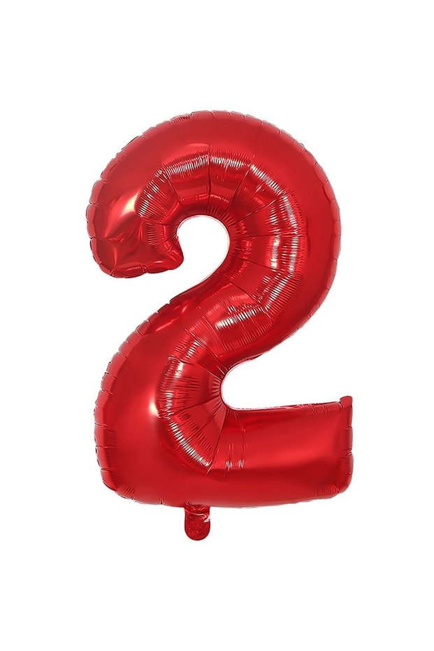 Best Foil Balloon Red Number 2 40 Inch 100 cm