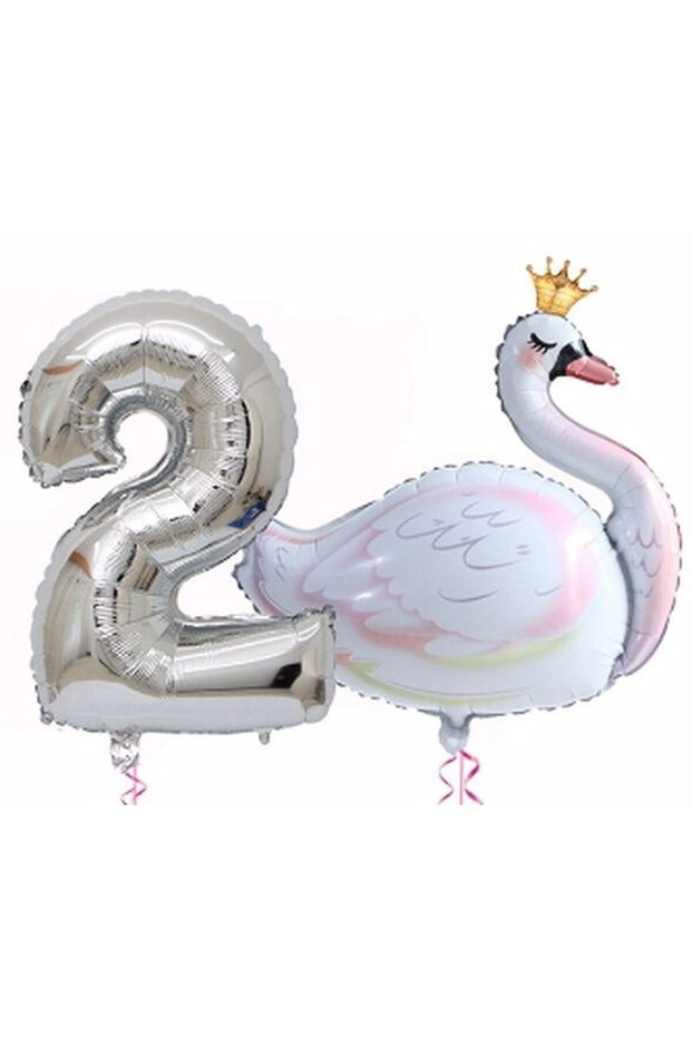 Best Swan Balloon Foil Set 2 Years Old