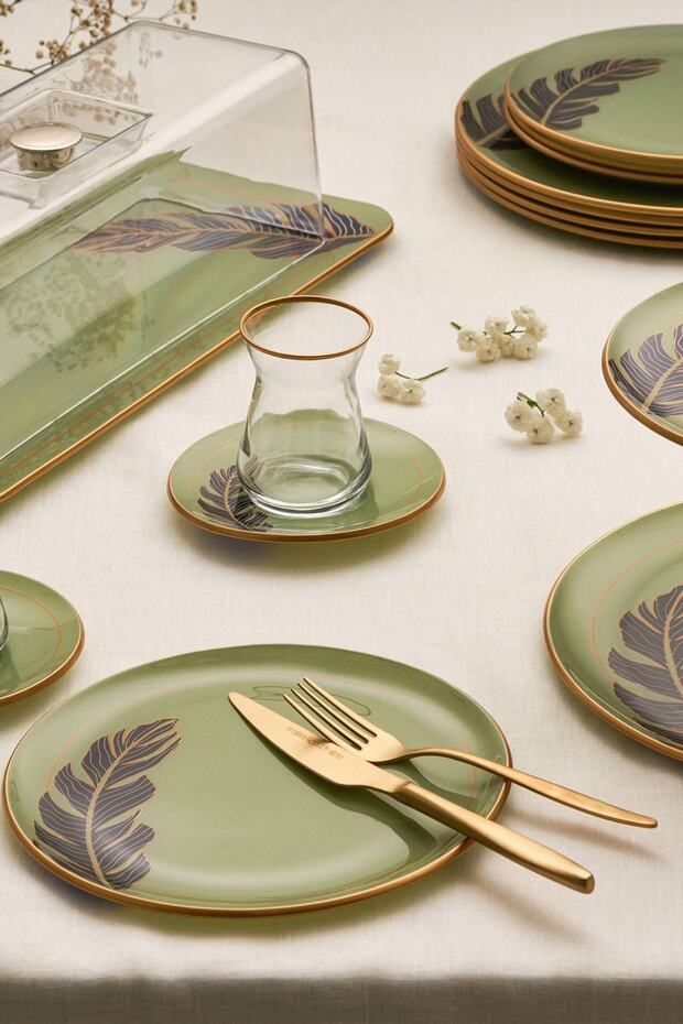 Greeny 4 Parça Servis Tabağı Seti - 1