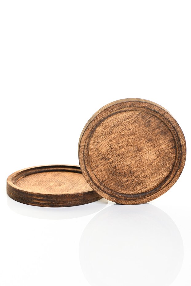 Tea Coffee Subset for 2 Persons with Wooden Plates