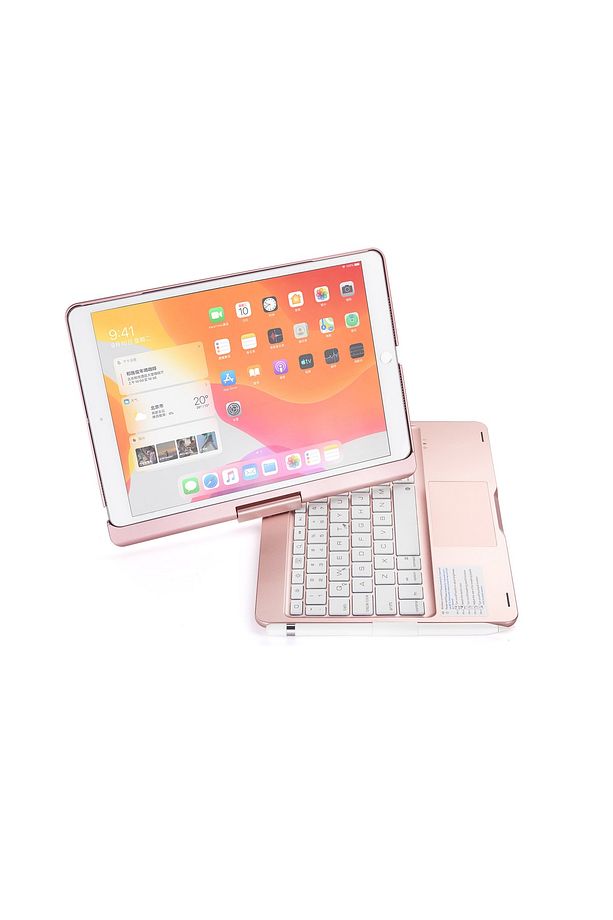 Ipad 8. Ve 9. Nesil 2020 /2021 Uyumlu 10.2 Klavyeli Kılıf 360 Dönebilen Rgb Tuşlu Touchpad - 3