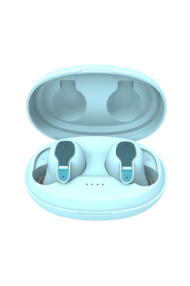 Ios Android Uyumlu  Bluetooth Kulaklık Mavi - 2