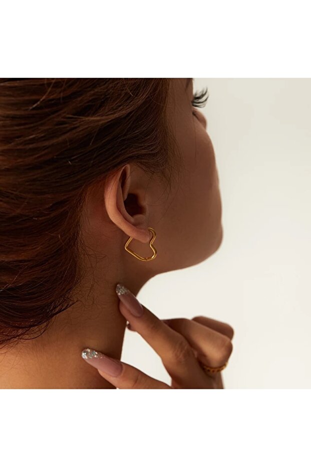 Steel Heart Earrings