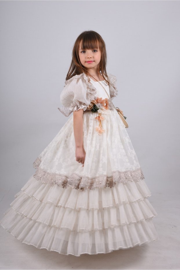 Special Design Girl's Long Dress, Birthday Girl's Dress, Evening Dress with Bag Accessories