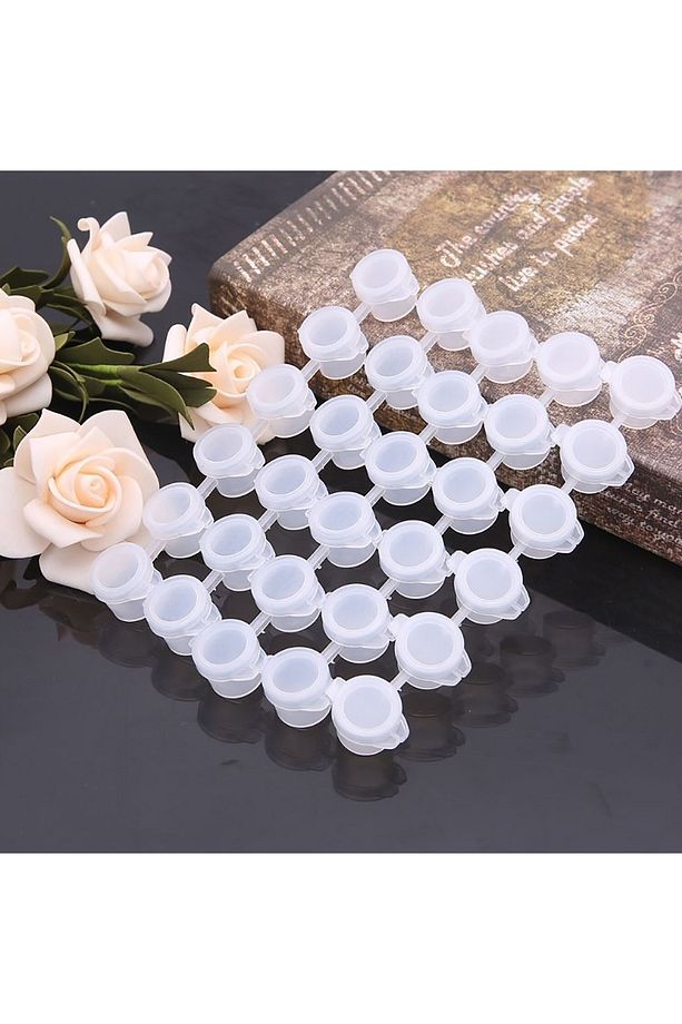 Boya Kutusu 24 Göz 4ml , Boncuk Kutusu Lens Kutusu Plastik Boya Saklama Kutusu - 1