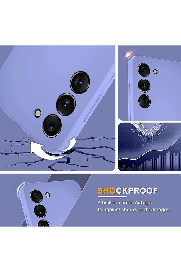 Samsung Galaxy S23 Kılıf Kamera Korumalı Içi Kadife Doku Lansman Ve Ekran Koruyucu Cam Set - 2