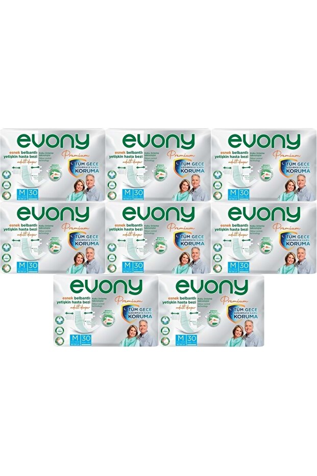 Premium Patient Diapers Adult with Waistband Textile Surface M-medium 240 Pieces