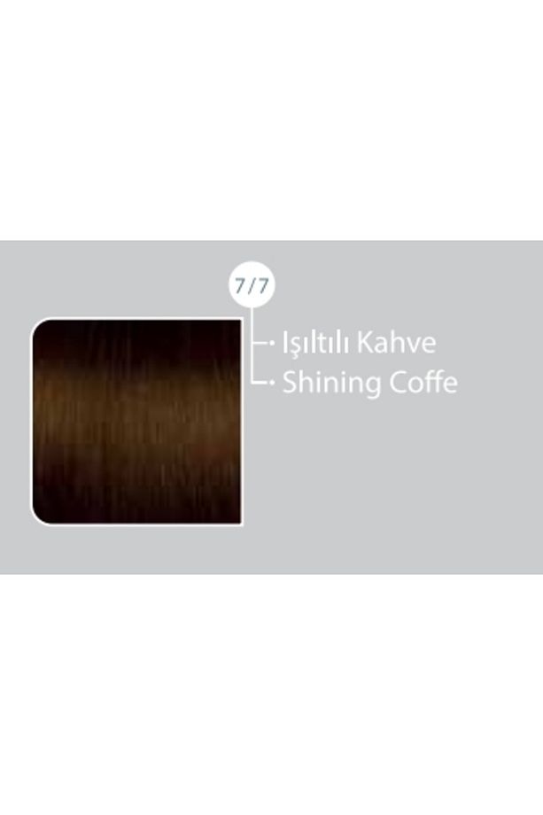 Saç Boyası 7/7 Işıltılı Kahve & Broches 20 Volume %6 Oksidan 60ml 2'li Set - 2