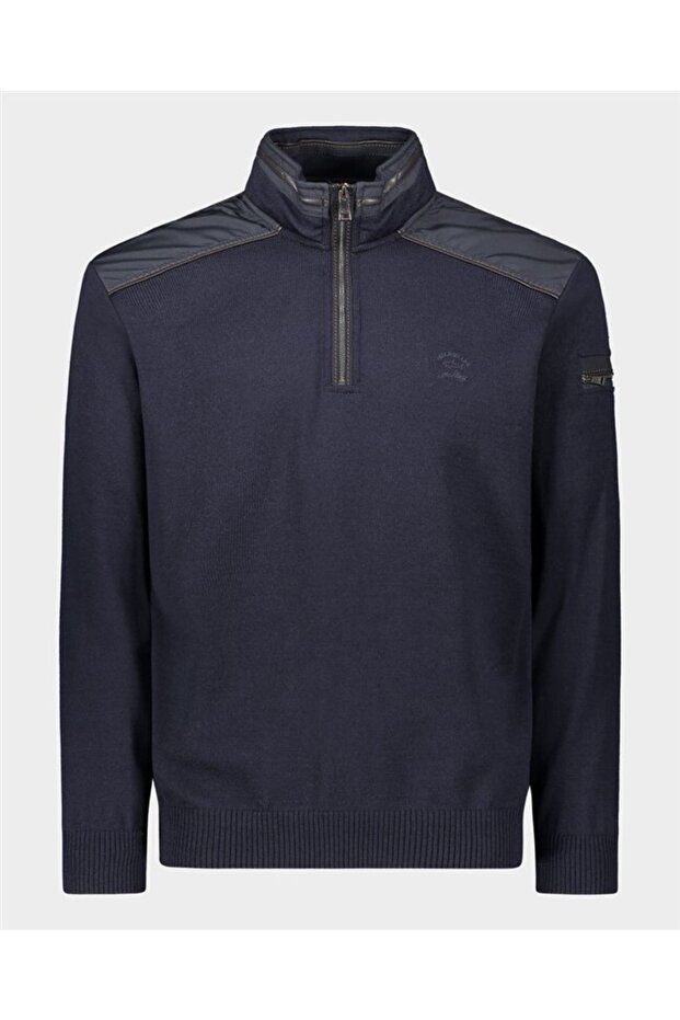 Men's Zıpped Pullover C.w. Wool - 5