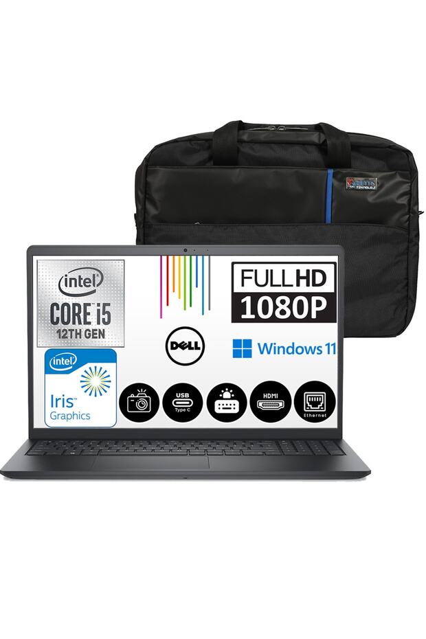 Vostro 3520 Intel I5-1235u 16gb 256gb Ssd 15.6" Fhd Wın11pro N1235vn3520emeawp05 + Zetta Çanta - 1