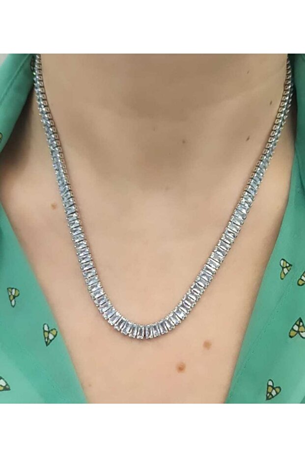 Baguette Stone Necklace