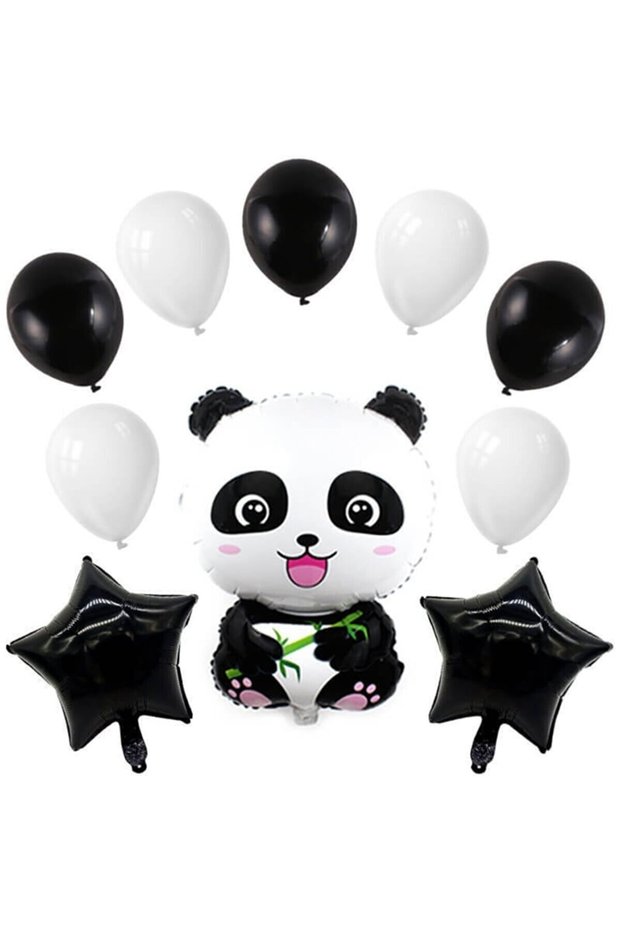 Best Panda Black and White Starry Set Foil Balloon