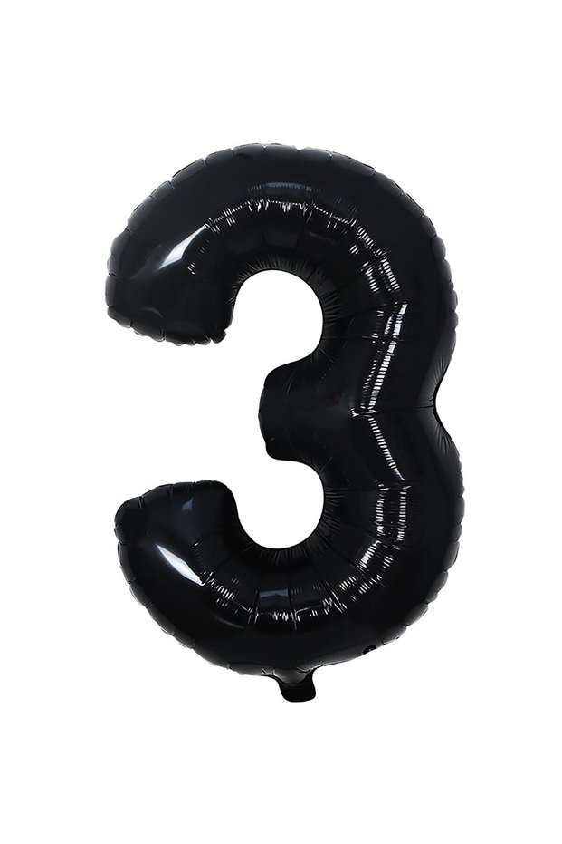 Best Foil Balloon Black Number 3 34 Inch 80 cm