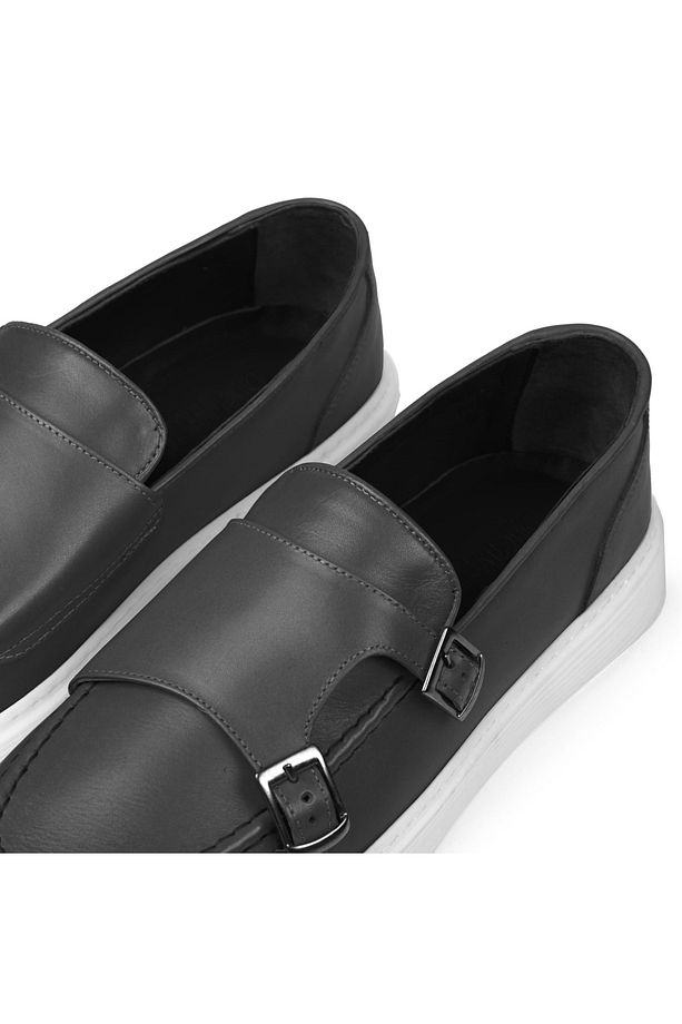 Strap Hakiki Deri Erkek Günlük Ayakkabı, Loafer Ayakkabı, Günlük Ayakkabı, Hafif Ayakkabı - 5