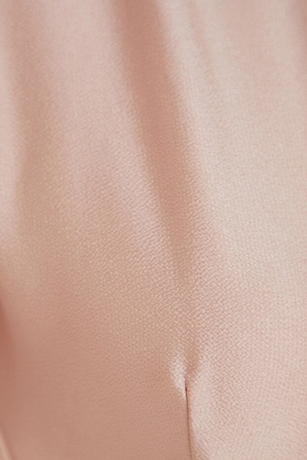 Açık Pembe Kemerli Saten Abiye Elbise TCTSS23DB00019 - 7