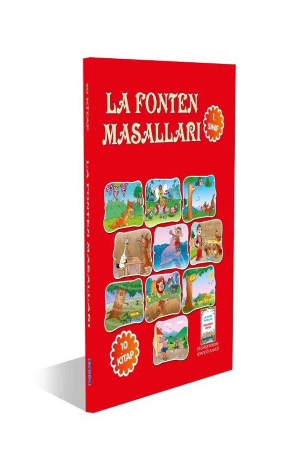 1St Grade La Fonten Masalları 10 Assessment Test Books with Additions